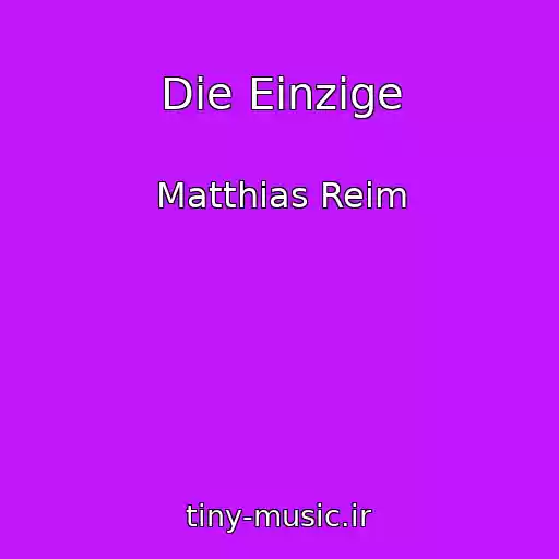 کاور آهنگ Die Einzige از Matthias Reim
