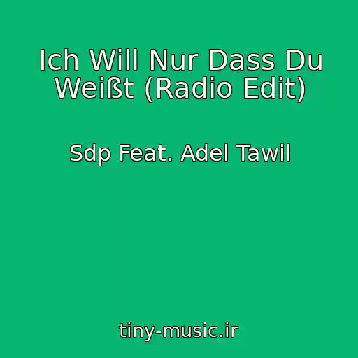 کاور آهنگ Ich Will Nur Dass Du Weißt (Radio Edit) از Sdp Feat. Adel Tawil