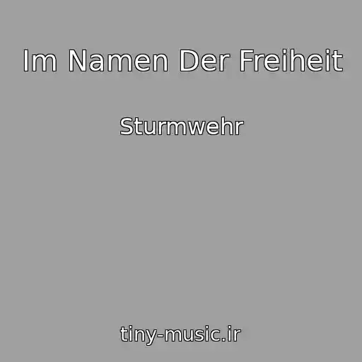 کاور آهنگ Im Namen Der Freiheit از Sturmwehr