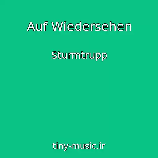 کاور آهنگ Auf Wiedersehen از Sturmtrupp