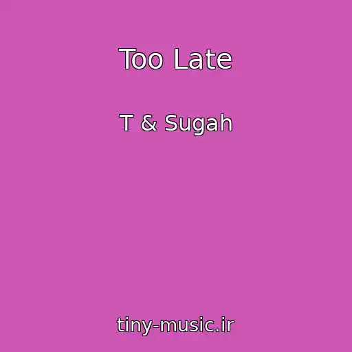 کاور آهنگ Too Late از T & Sugah