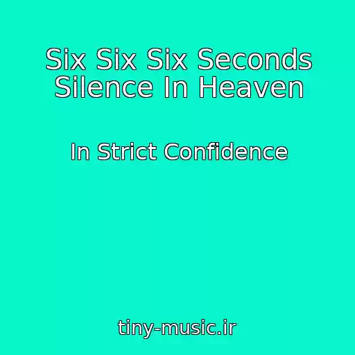 کاور آهنگ Six Six Six Seconds Silence In Heaven از In Strict Confidence