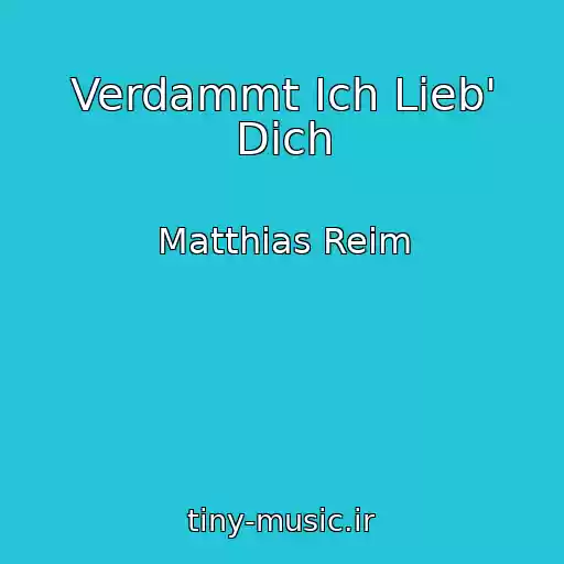 کاور آهنگ Verdammt Ich Lieb' Dich از Matthias Reim