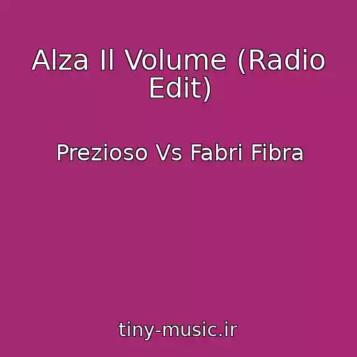 کاور آهنگ Alza Il Volume (Radio Edit) از Prezioso Vs Fabri Fibra