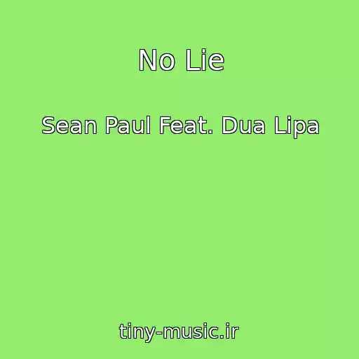 کاور آهنگ No Lie از Sean Paul Feat. Dua Lipa