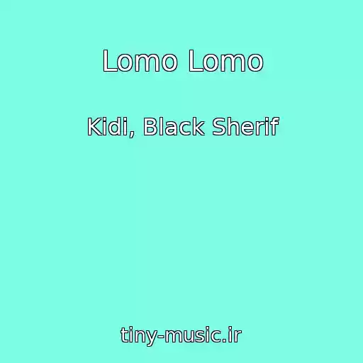 کاور آهنگ Lomo Lomo از Kidi, Black Sherif