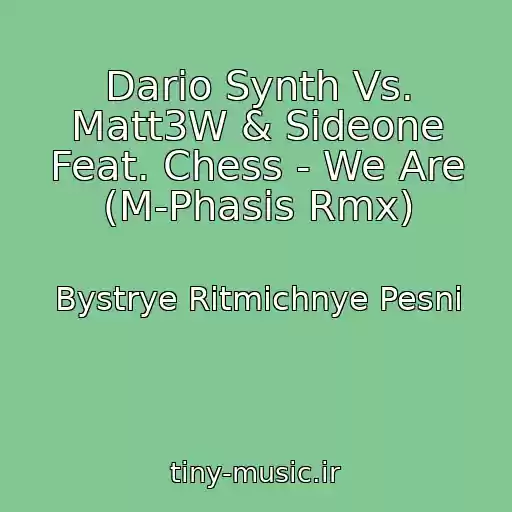کاور آهنگ Dario Synth Vs. Matt3W & Sideone Feat. Chess - We Are (M-Phasis Rmx) از Bystrye Ritmichnye Pesni