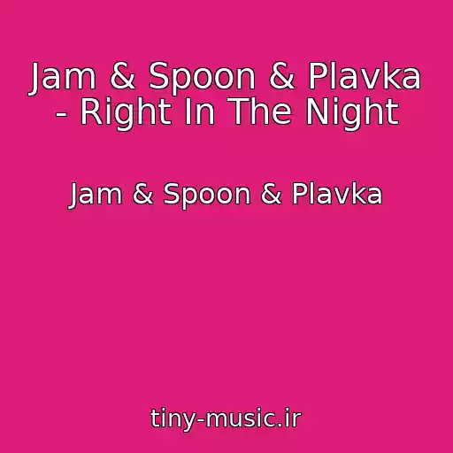 کاور آهنگ Jam & Spoon & Plavka - Right In The Night از Jam & Spoon & Plavka
