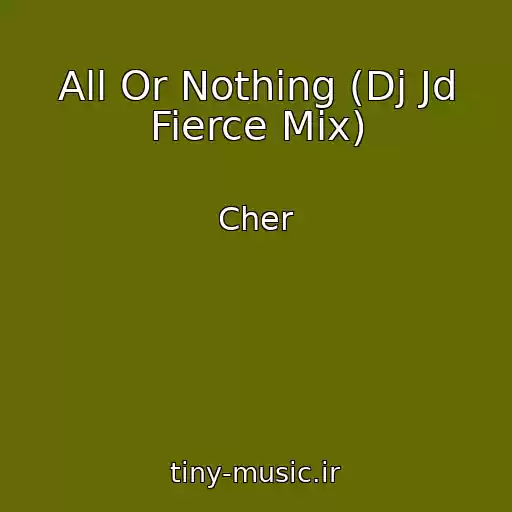 کاور آهنگ All Or Nothing (Dj Jd Fierce Mix) از Cher