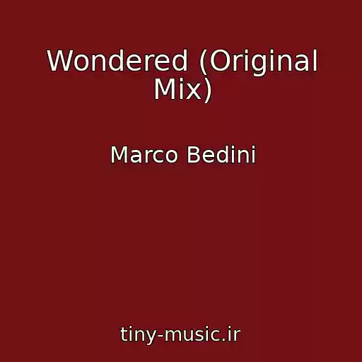 کاور آهنگ Wondered (Original Mix) از Marco Bedini