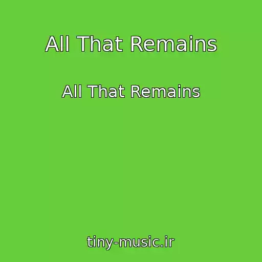 کاور آهنگ All That Remains از All That Remains
