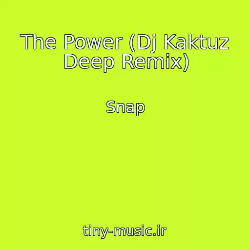 کاور آهنگ The Power (Dj Kaktuz Deep Remix) از Snap