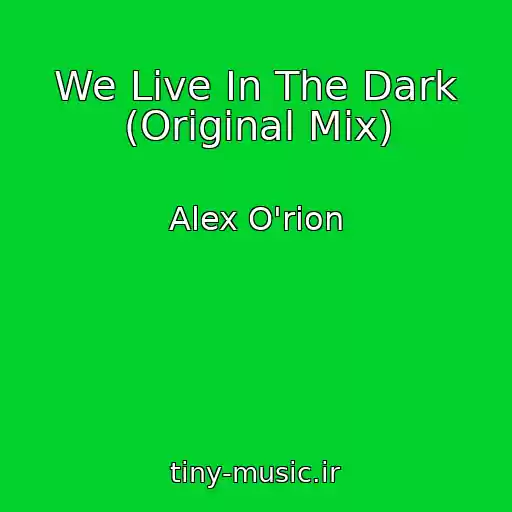 کاور آهنگ We Live In The Dark (Original Mix) از Alex O'rion