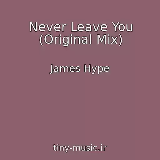 کاور آهنگ Never Leave You (Original Mix) از James Hype