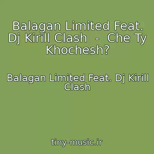 کاور آهنگ Balagan Limited Feat. Dj Kirill Clash  -  Che Ty Khochesh? از Balagan Limited Feat. Dj Kirill Clash