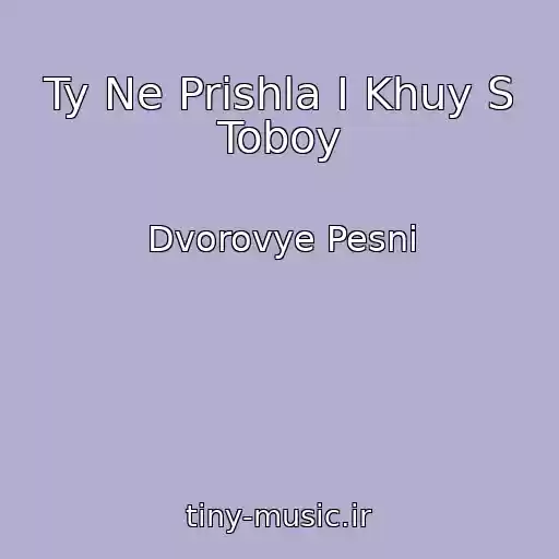کاور آهنگ Ty Ne Prishla I Khuy S Toboy از Dvorovye Pesni
