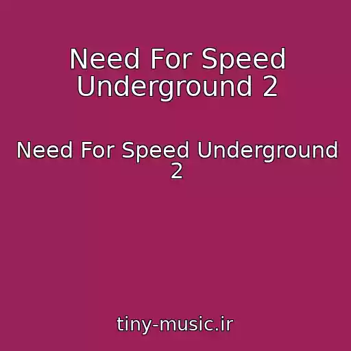 کاور آهنگ Need For Speed Underground 2 از Need For Speed Underground 2