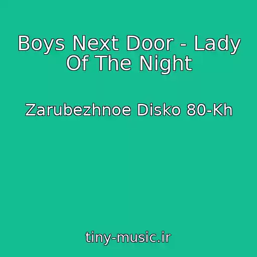 کاور آهنگ Boys Next Door - Lady Of The Night از Zarubezhnoe Disko 80-Kh