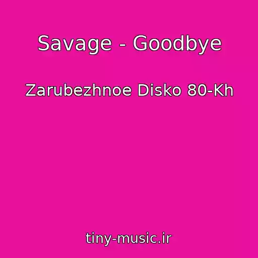 کاور آهنگ Savage - Goodbye از Zarubezhnoe Disko 80-Kh