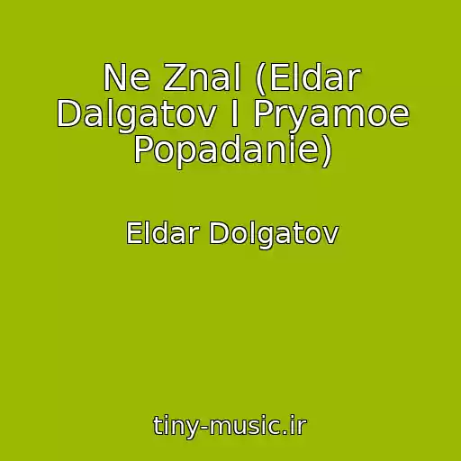 کاور آهنگ Ne Znal (Eldar Dalgatov I Pryamoe Popadanie) از Eldar Dolgatov