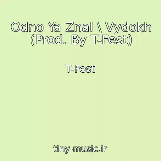 کاور آهنگ Odno Ya Znal \ Vydokh (Prod. By T-Fest) از T-Fest