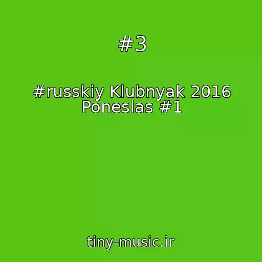 کاور آهنگ #3 از #russkiy Klubnyak 2016 Poneslas #1