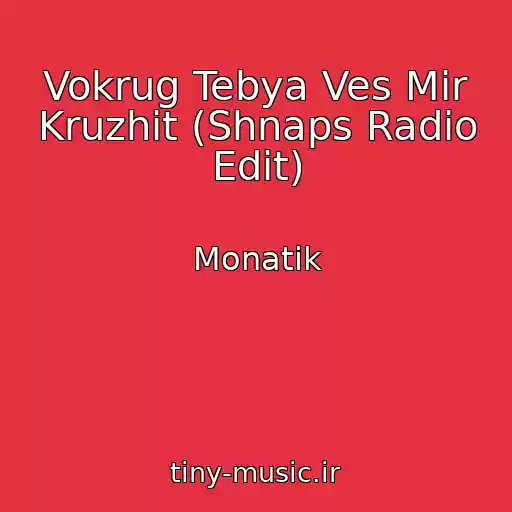کاور آهنگ Vokrug Tebya Ves Mir Kruzhit (Shnaps Radio Edit) از Monatik