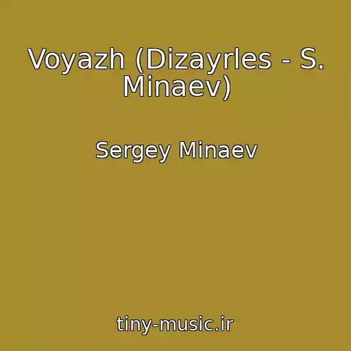 کاور آهنگ Voyazh (Dizayrles - S. Minaev) از Sergey Minaev