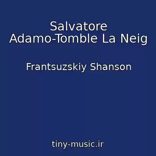 کاور آهنگ Salvatore Adamo-Tomble La Neig از Frantsuzskiy Shanson