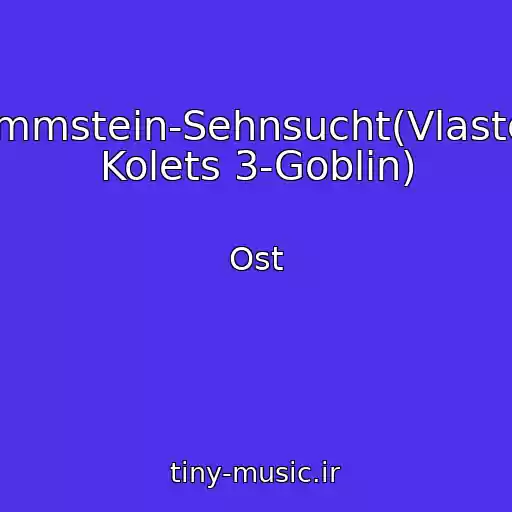 کاور آهنگ Rammstein-Sehnsucht(Vlastelin Kolets 3-Goblin) از Ost