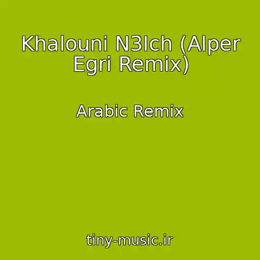 کاور آهنگ Khalouni N3Ich (Alper Egri Remix) از Arabic Remix
