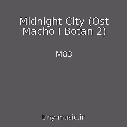 کاور آهنگ Midnight City (Ost Macho I Botan 2) از M83