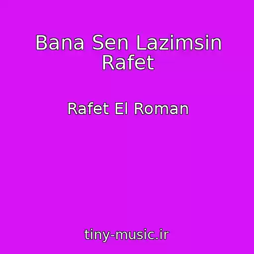 کاور آهنگ Bana Sen Lazimsin Rafet از Rafet El Roman