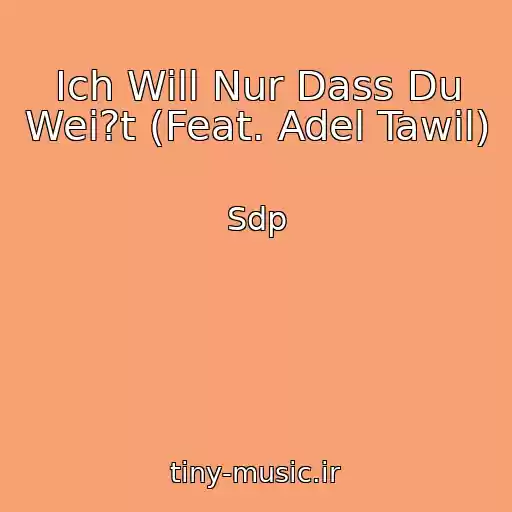 کاور آهنگ Ich Will Nur Dass Du Wei?t (Feat. Adel Tawil) از Sdp