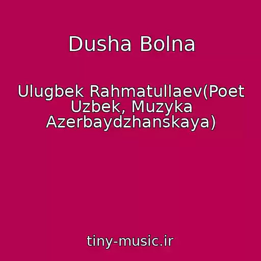 کاور آهنگ Dusha Bolna از Ulugbek Rahmatullaev(Poet Uzbek, Muzyka Azerbaydzhanskaya)