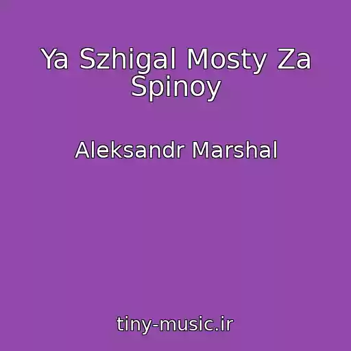 کاور آهنگ Ya Szhigal Mosty Za Spinoy از Aleksandr Marshal