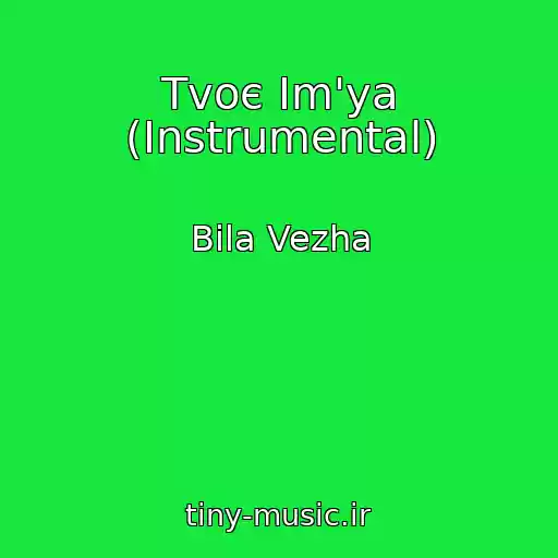 کاور آهنگ Tvoє Іm'ya (Instrumental) از Bіla Vezha