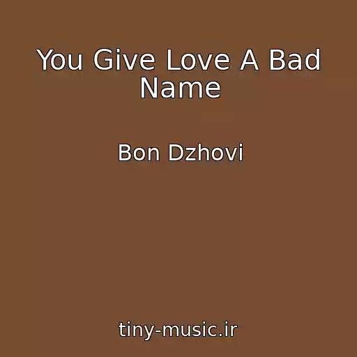 کاور آهنگ You Give Love A Bad Name از Bon Dzhovi