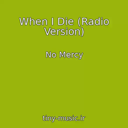 کاور آهنگ When I Die (Radio Version) از No Mercy