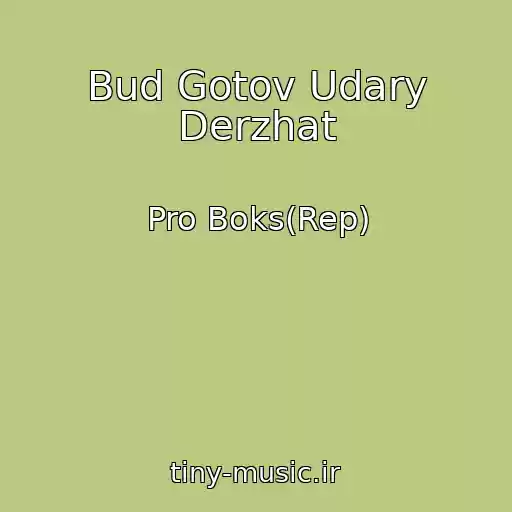 کاور آهنگ Bud Gotov Udary Derzhat از Pro Boks(Rep)