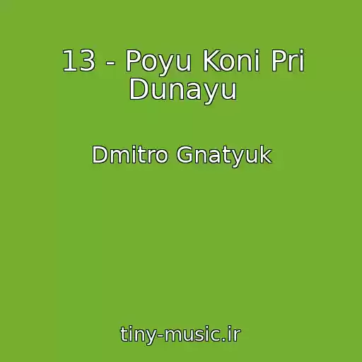 کاور آهنگ 13 - Poyu Konі Pri Dunayu از Dmitro Gnatyuk