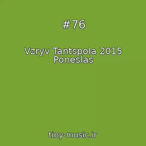 کاور آهنگ #76 از Vzryv Tantspola 2015 Poneslas