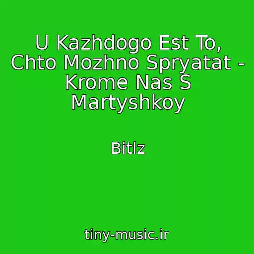 کاور آهنگ U Kazhdogo Est To, Chto Mozhno Spryatat - Krome Nas S Martyshkoy از Bitlz