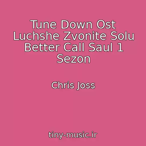 کاور آهنگ Tune Down Ost Luchshe Zvonite Solu Better Call Saul 1 Sezon از Chris Joss