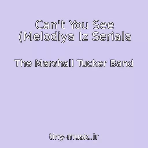 کاور آهنگ Can't You See (Melodiya Iz Seriala از The Marshall Tucker Band