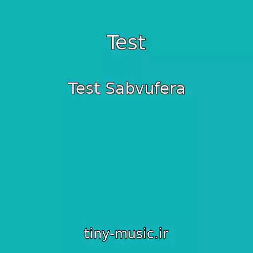 کاور آهنگ Test از Test Sabvufera