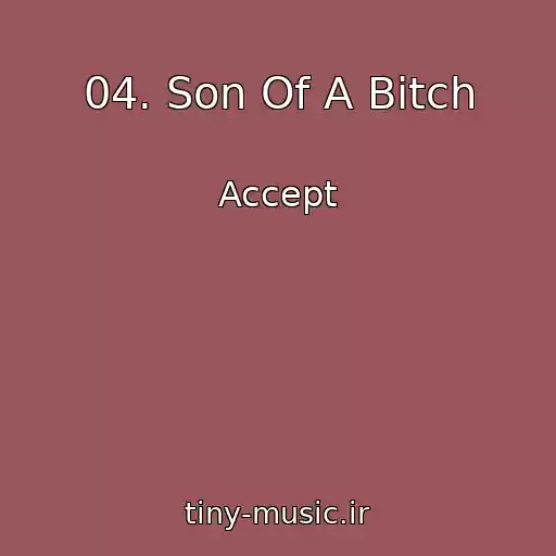 کاور آهنگ 04. Son Of A Bitch از Accept