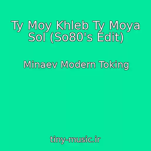 کاور آهنگ Ty Moy Khleb Ty Moya Sol (So80's Edit) از Minaev Modern Toking