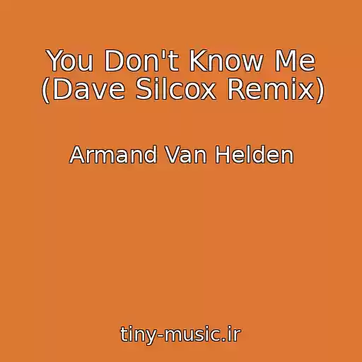 کاور آهنگ You Don't Know Me (Dave Silcox Remix) از Armand Van Helden