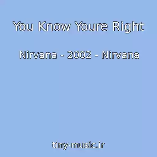 کاور آهنگ You Know Youre Right از Nirvana - 2002 - Nirvana